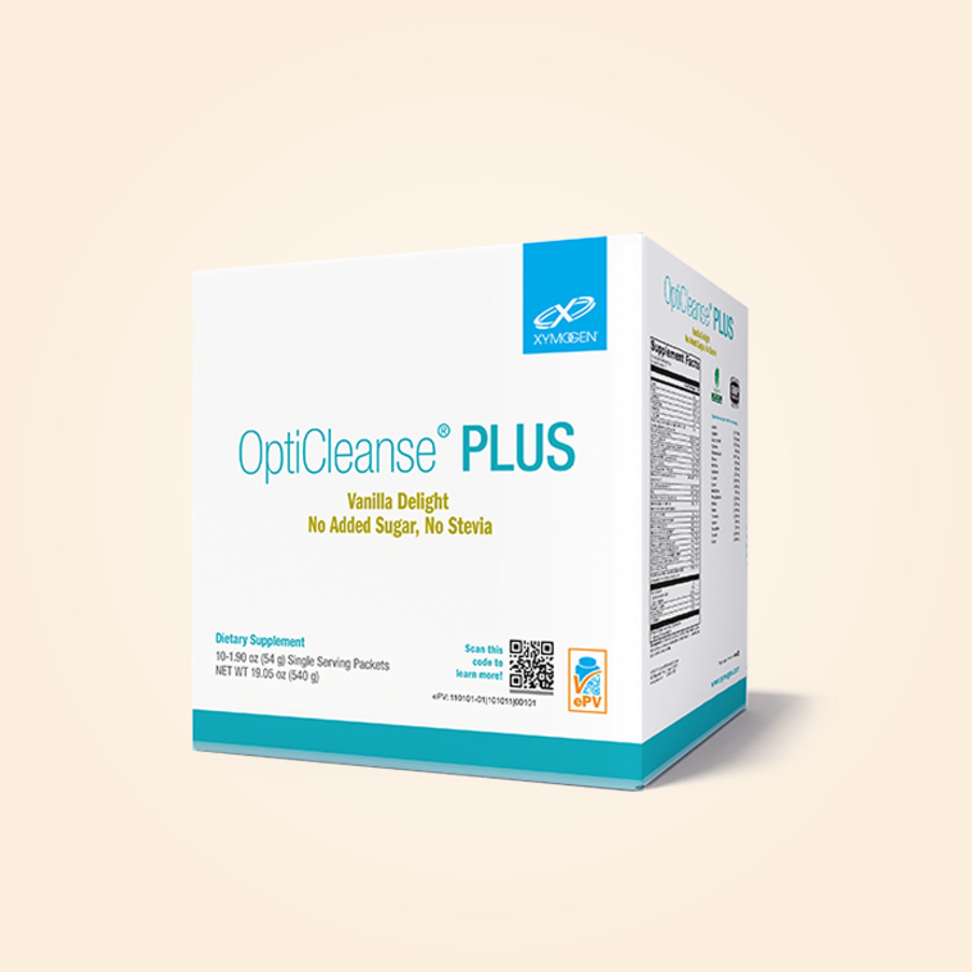 OptiCleanse® PLUS Vanilla Delight No Added Sugar, No Stevia 10 Serving ...