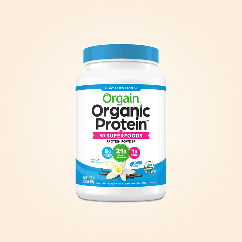 Organic Protein + Superfoods Protein Powder Plant Based Vanilla Bean 18 Servings