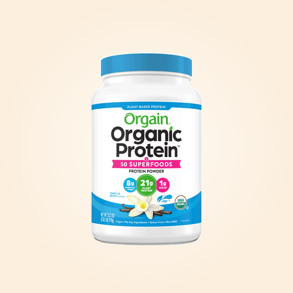 Organic Protein + Superfoods Protein Powder Plant Based Vanilla Bean 18 Servings