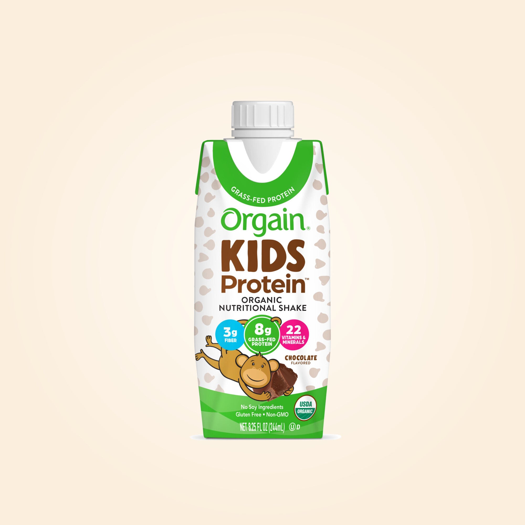 Kids Protein Organic Nutrition Shake Chocolate Single Serving Pack