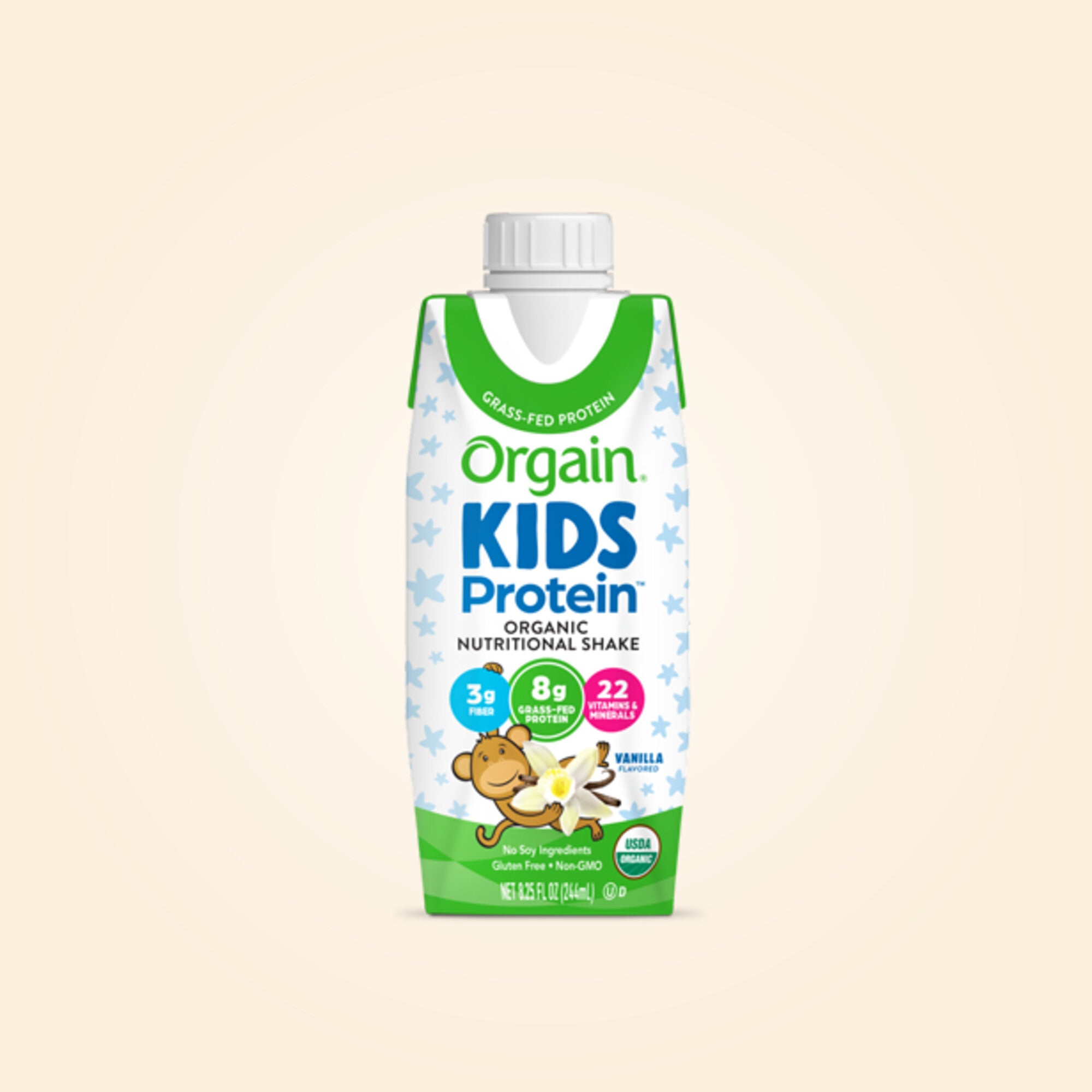 Kids Protein Organic Nutrition Shake Vanilla Single Serving Pack