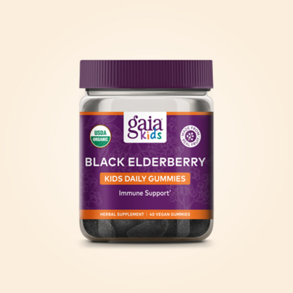 GaiaKids Black Elderberry Kids Daily Gummies 40 Gummies