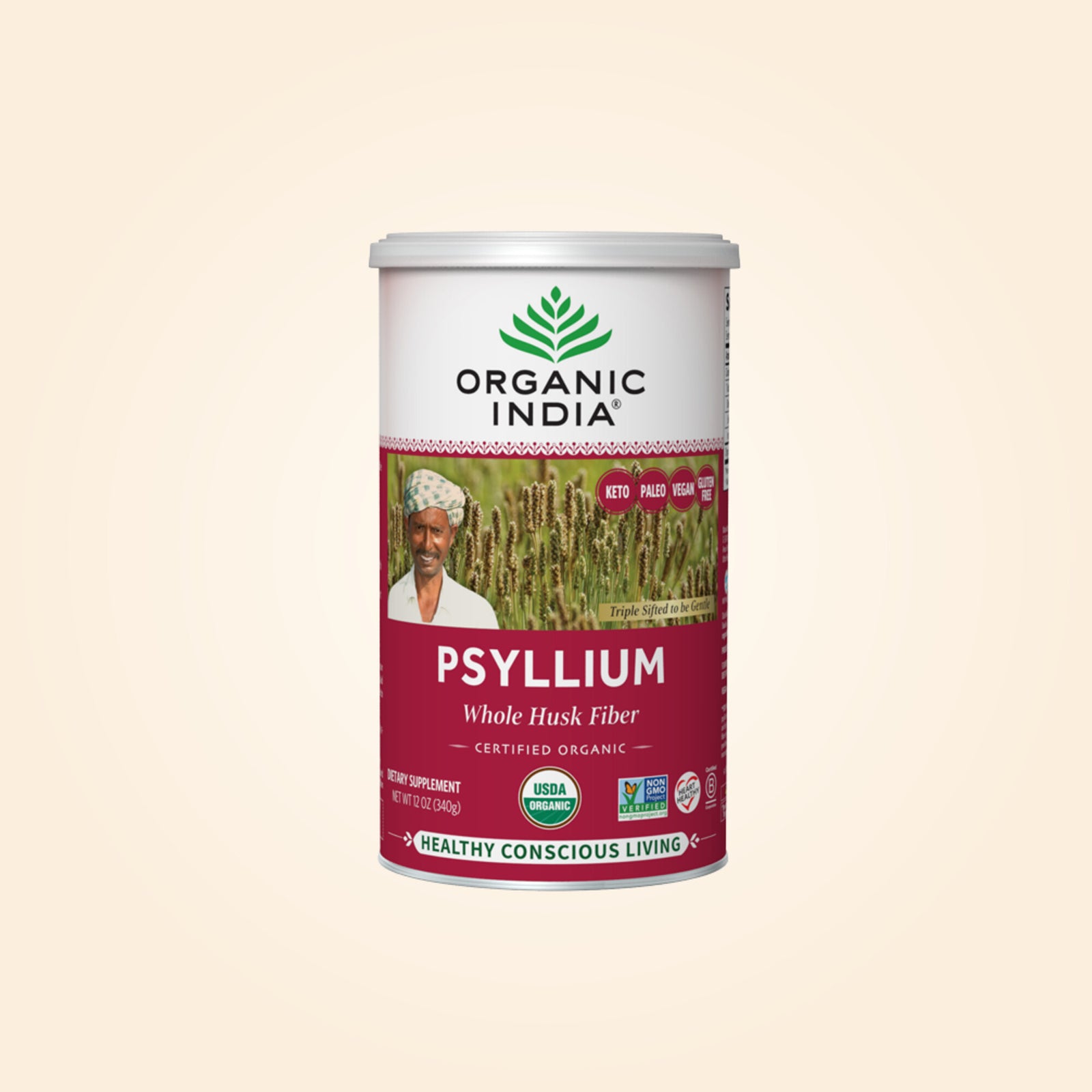 Psyllium Organic Whole Husk Fiber 68 Servings