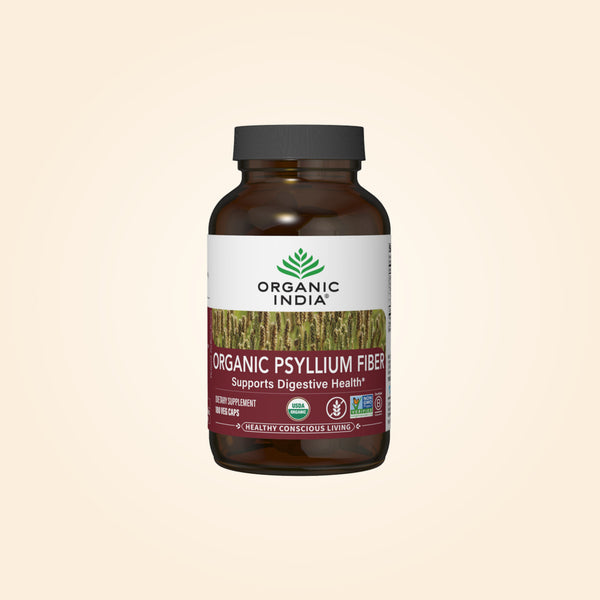 Organic Psyllium Fiber 180 Capsules